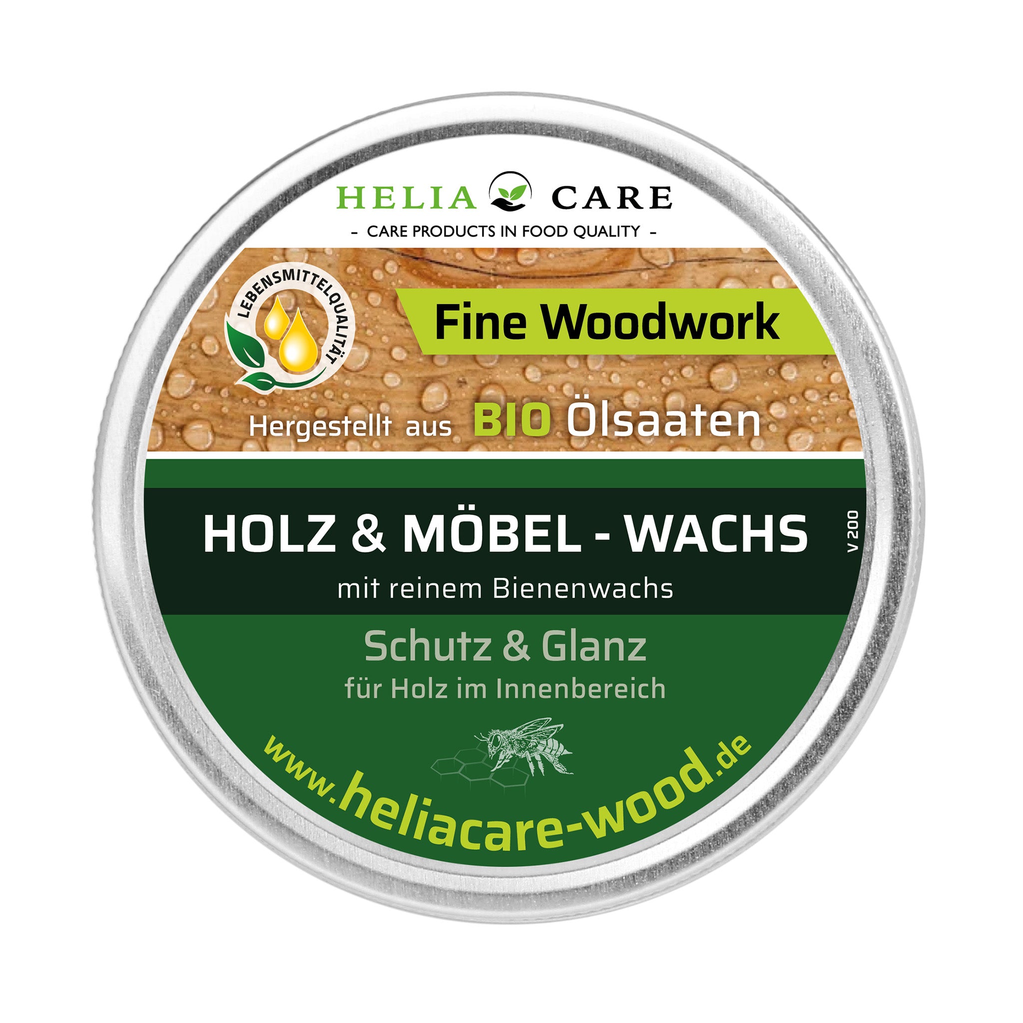 HeliaCARE Holz-Wachs in BIO-Qualität