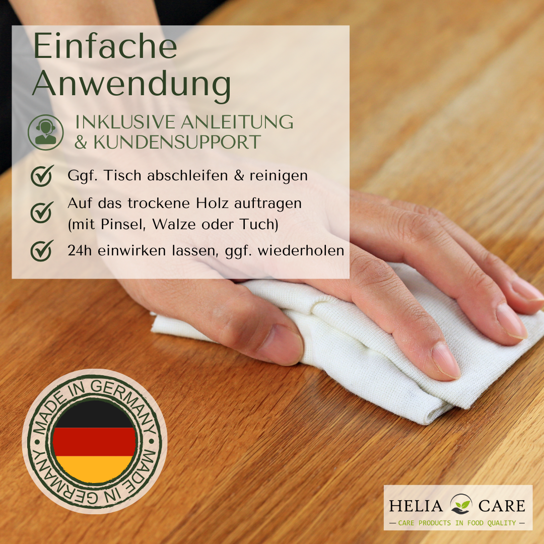 HeliaCARE® BIO-Holztisch-Pflegeöl "TableCARE"