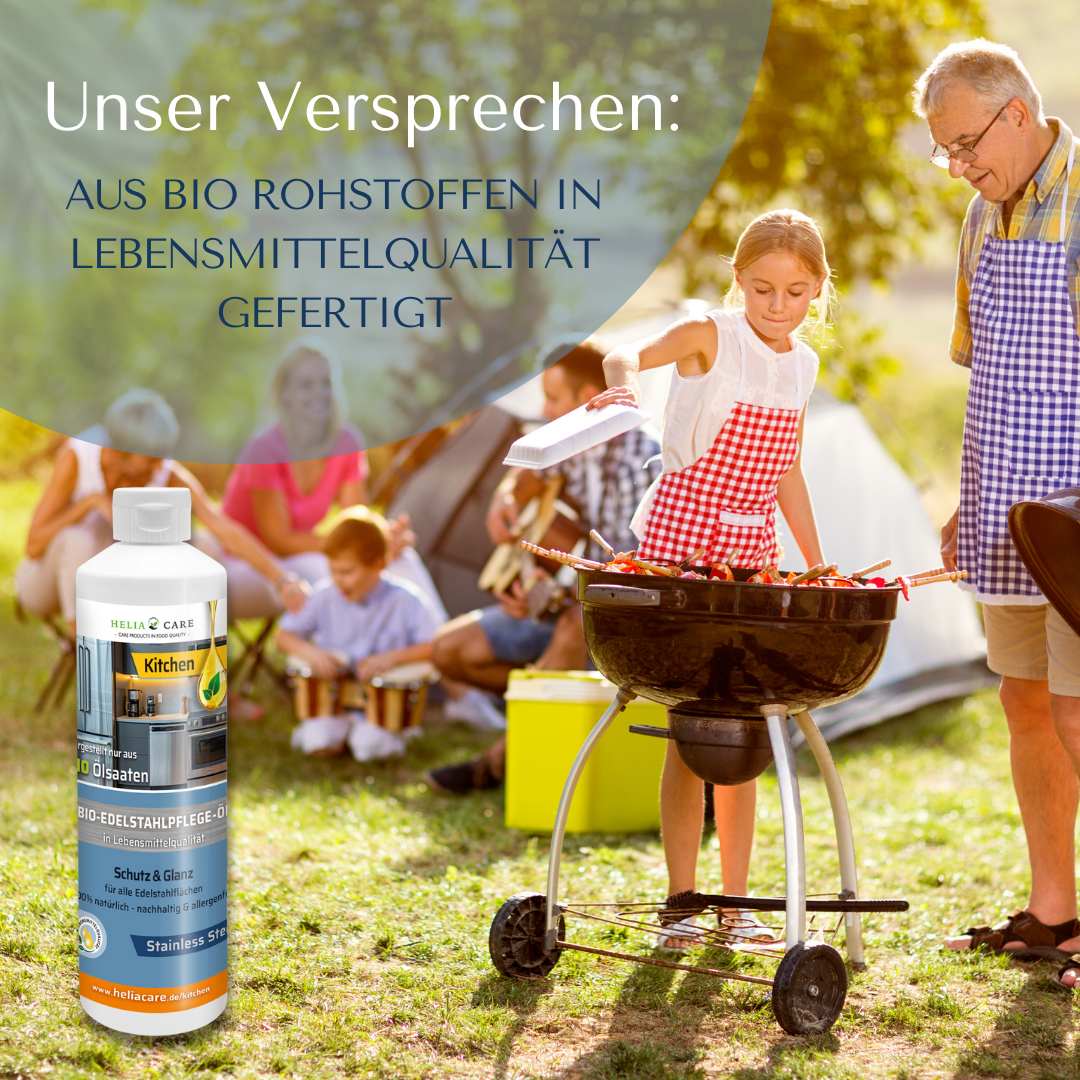 HeliaCARE® BIO-Edelstahlpflege-Öl „Stainless Steel“